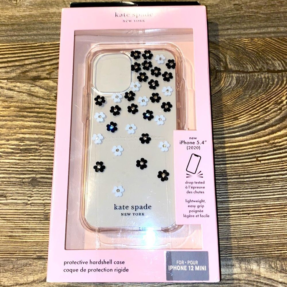 Kate Spade New York Apple iPhone 12 mini Hard Shell Case - Scattered Flo…